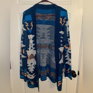 Malaven Cardigan-Aztec print-M
